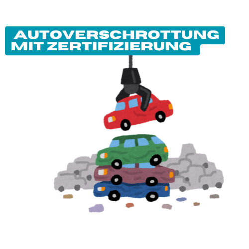 Autoverschrottung mitZertifizierung